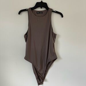 Taupe Superrrr Stretchy and Comfy Bodysuit - Buttery material!